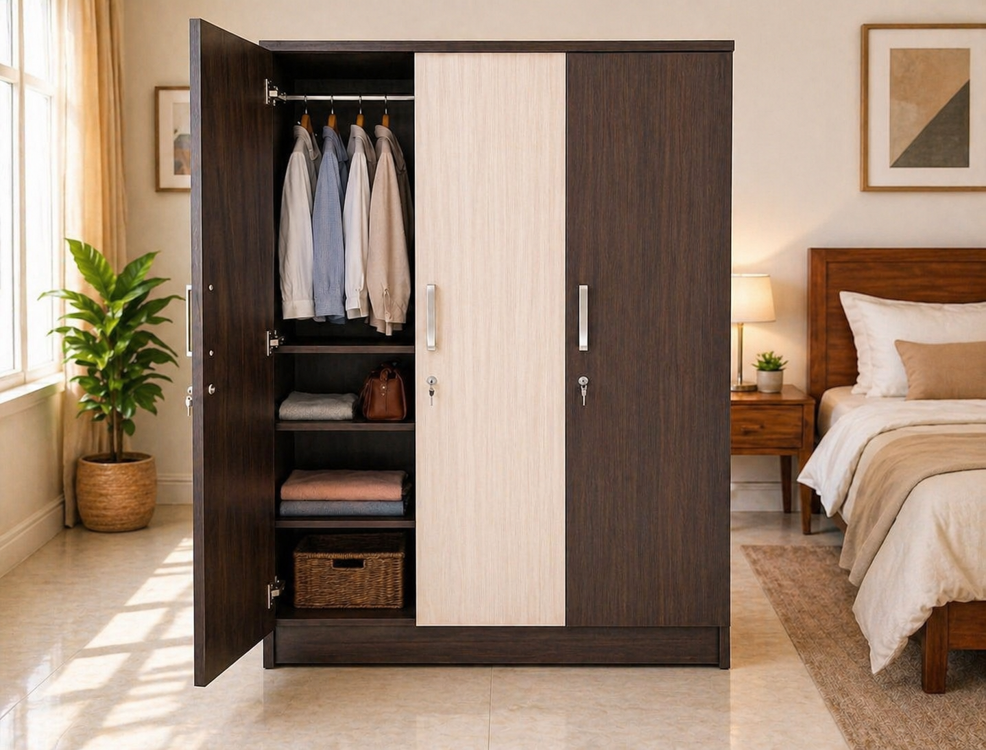 Wardrobe - 3 Door KI. Spelender plus