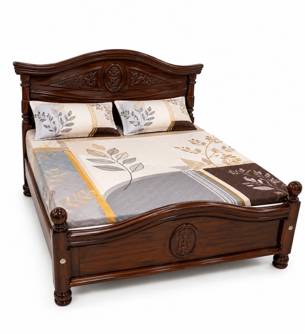 Wooden Cot - 6 1/4 x 5 Teak Wood NF - To - New Model